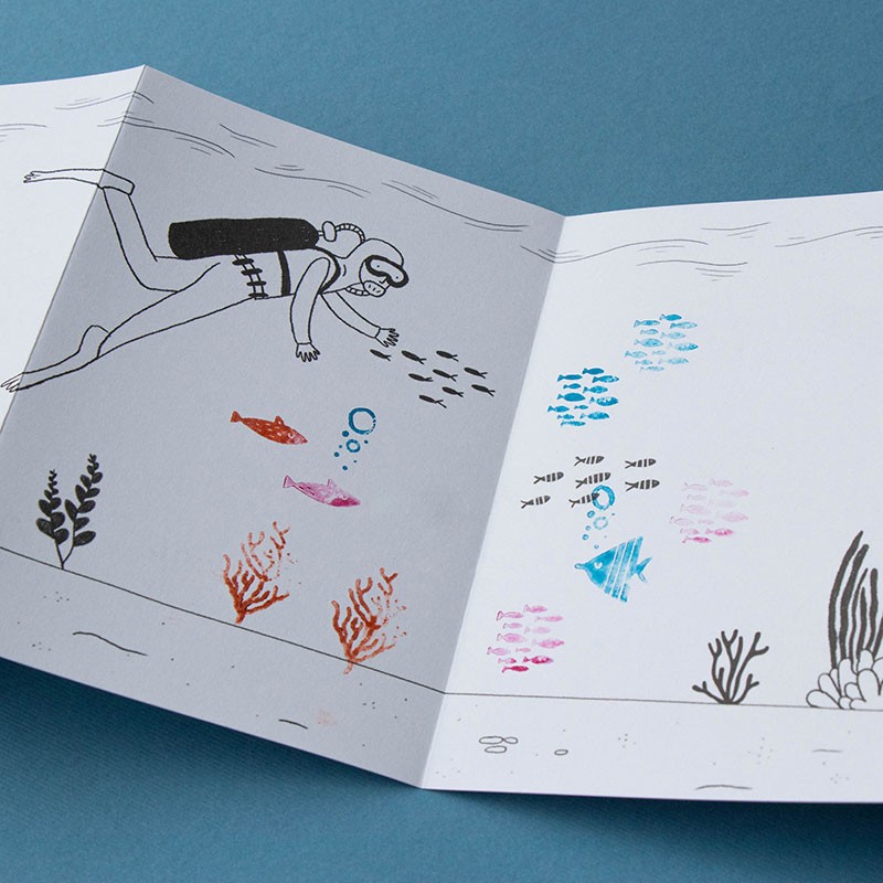 actividad de sellos de madera